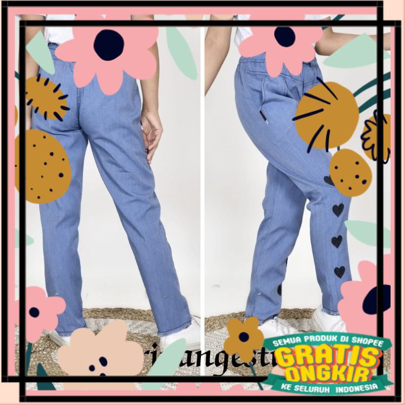 celana jeans anak perempuan baggy pants // celana anak perempuan // celana anak baggy pants // celan