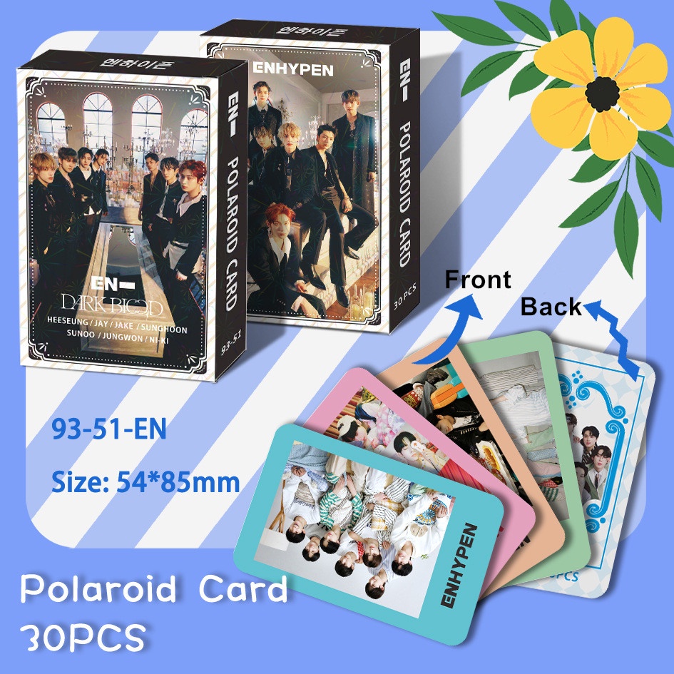 30pcs /box GOT7 TREASURE ATEEZ Id-HYPEN NJ Polariod Photocards Lomo Kartu ENHYPEN NJ Kpop Postcards