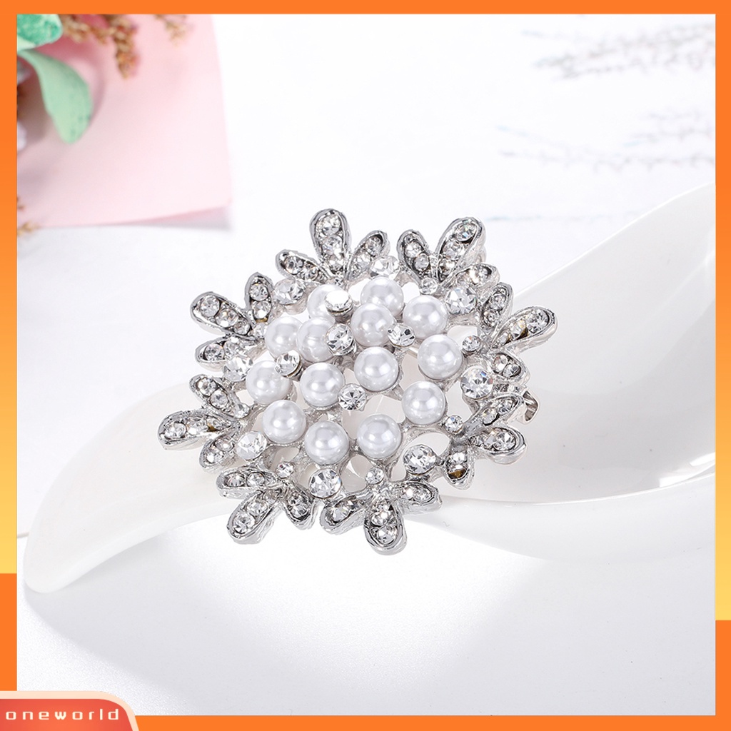 [ONE] Kerah Lencana Bentuk Bunga Aksesoris Pakaian Vintage Wanita Lapel Bros Pin Untuk Perjamuan