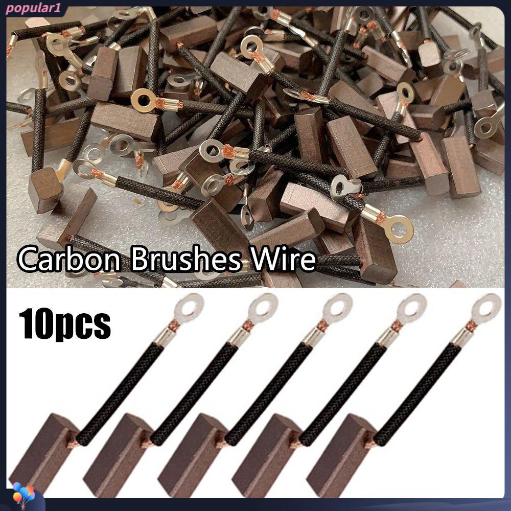 Populer 10pcs Carbon Brushes Wire Hand Tools 6x8x18mm Generik Motor Listrik