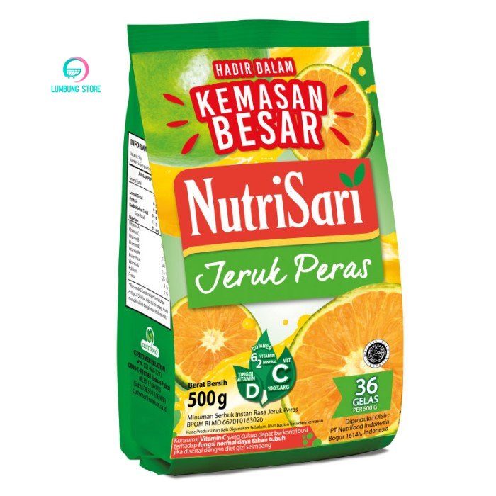 

NutriSari Jeruk Peras Refill 500gr