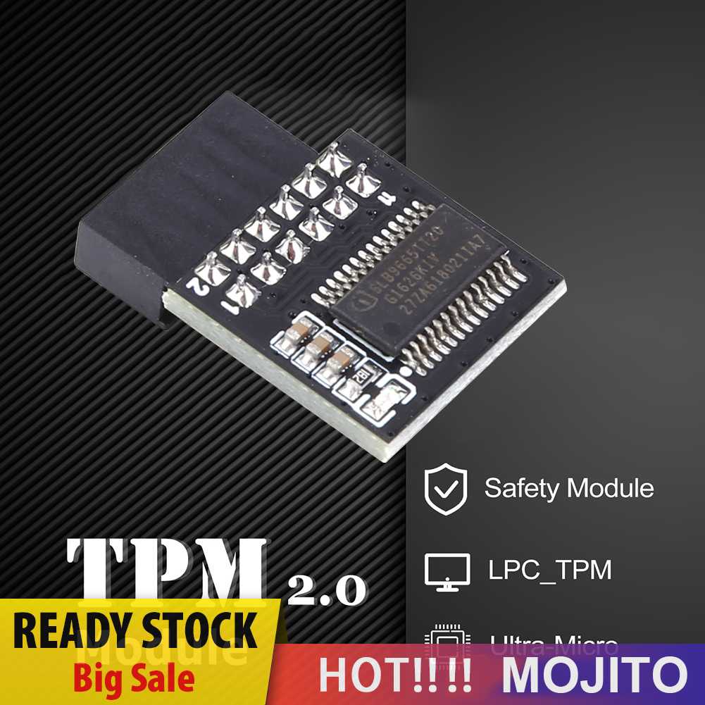 Tpm 2.0-9665 Modul Keamanan Enkripsi Kartu Motherboard 12Pin Untuk Gigabyte