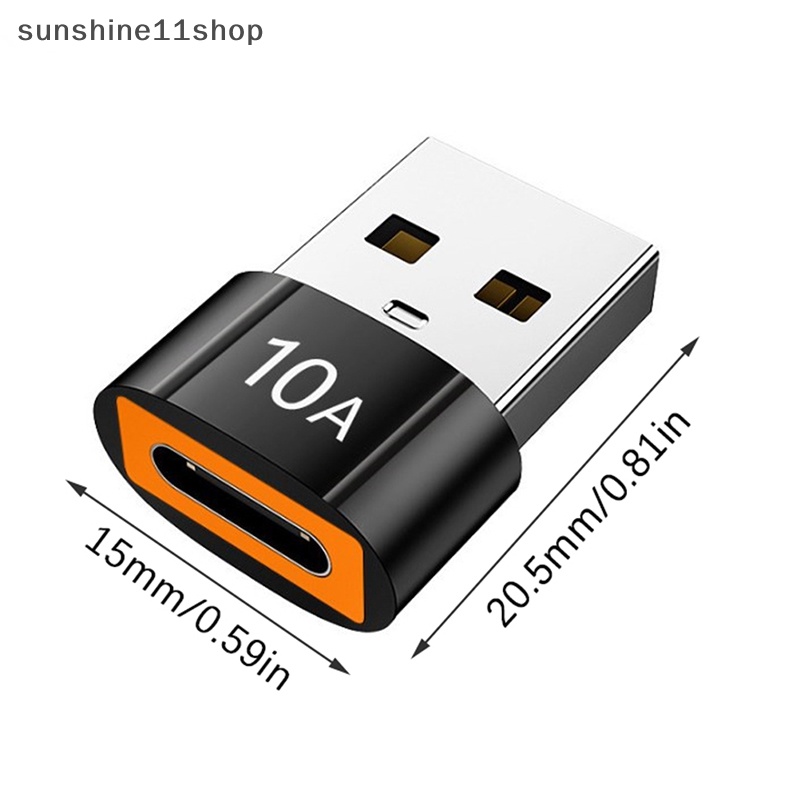 Sho 10A USB to Type C OTG Adapter USB3.0 Tipe C Female to USB Male Converter N