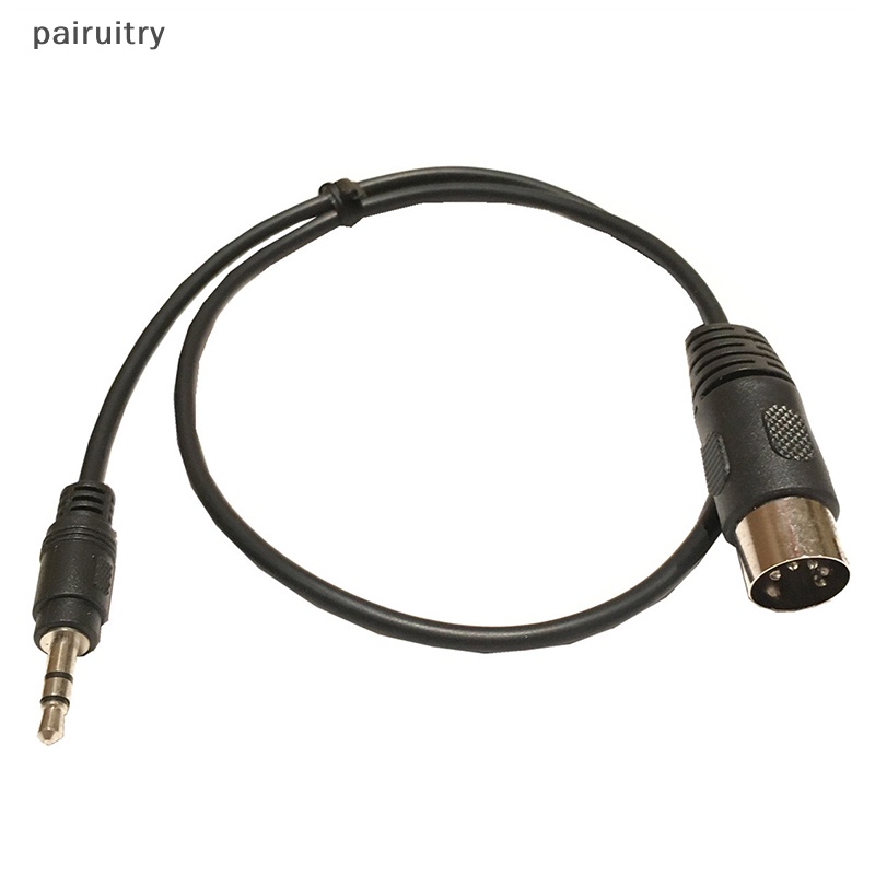 Prt 3.5mm Kabel Audio Jack Stereo 3.5mm Aux Male To MIDI Din 5pin MIDI Male Female Plug 0.5m Untuk Microphone MIC PRT