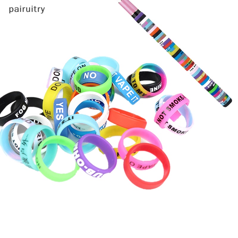 Prt 10Pcs Pancing Silikon Handle Band Anti Slip Berbentuk O Ring Grip Fix Ring PRT