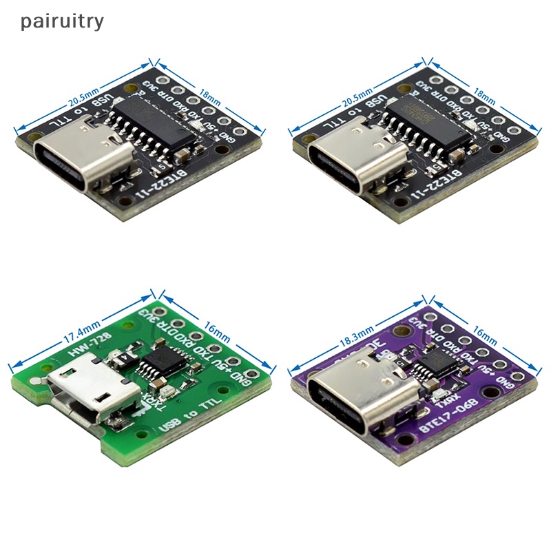 Prt 1Pc CH340E CH340N 9340papan Upgrade USB Ke TTL Modul PRT