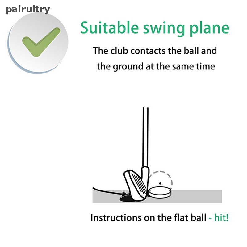 Prt Golf Flat Ball Swing Latihan Bola Golf Portable Flat Bola Golf Training PRT