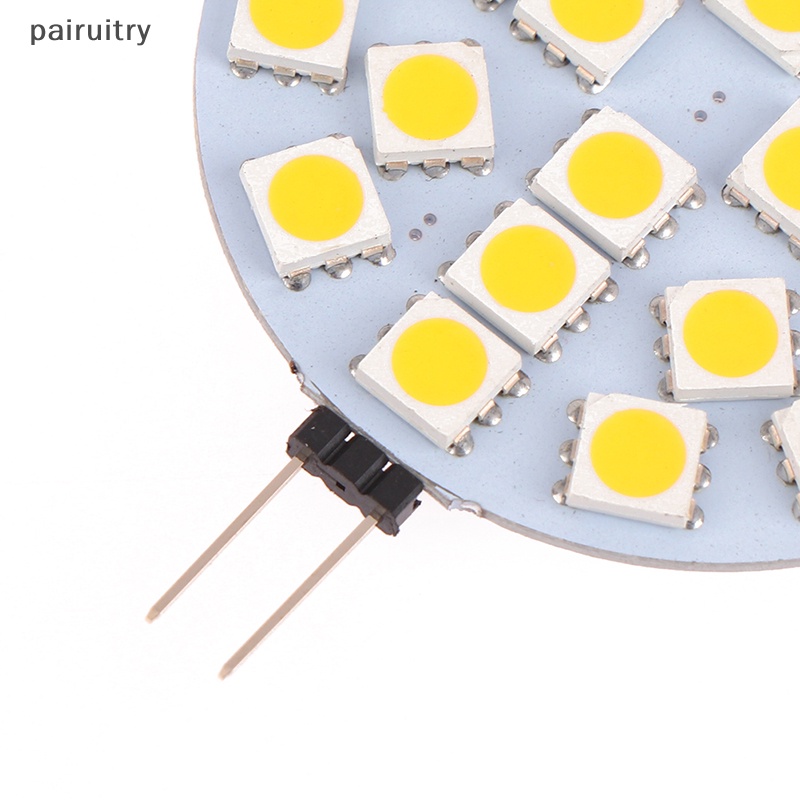 Prt 1Pc 6/9 /12 /24 Lampu LED Bohlam LED G4 DC12V 5050 SMD Cahaya Putih Hangat Dingin PRT