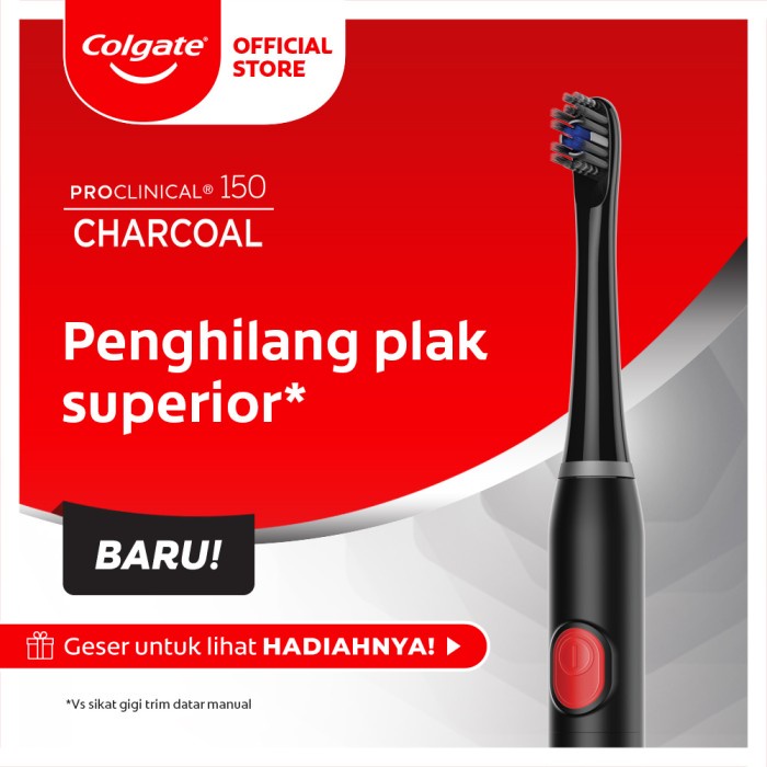 Colgate Sikat Gigi Elektrik ProClinical Charcoal B150
