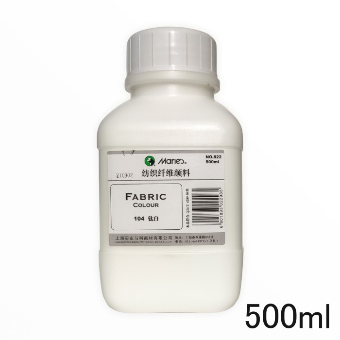 

Maries Fabric 500ml Titanium White Putih / Cat Kain / Fabric Color