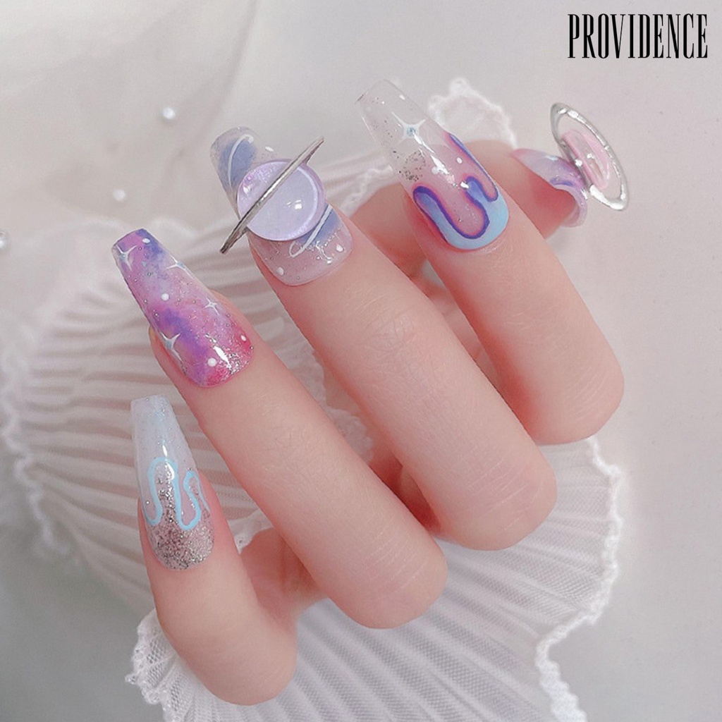 Providence 10Pcs Gaya Planet 3D Nail Art Dekorasi Sparkling DIY Manicure Ornamen Perhiasan Craft Aksesoris Untuk Wanita Gadis