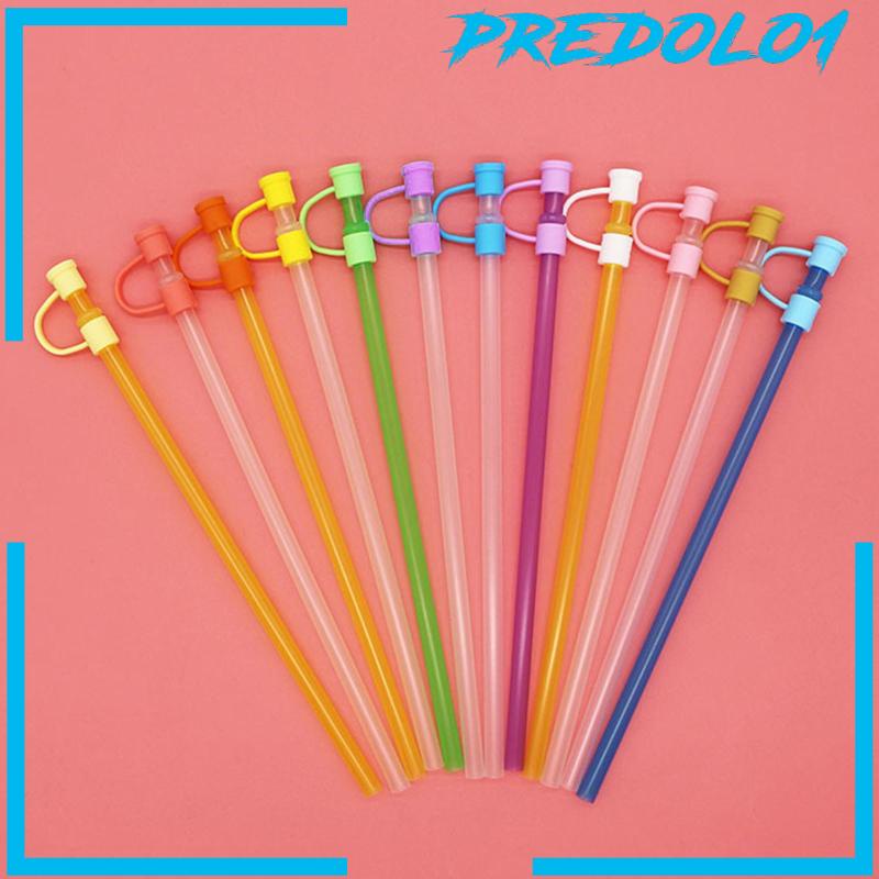 [Predolo1] 24pcs Straw Cover Penutup Tips Sedotan Silikon Tahan Debu Untuk Rumahpesta Dapur