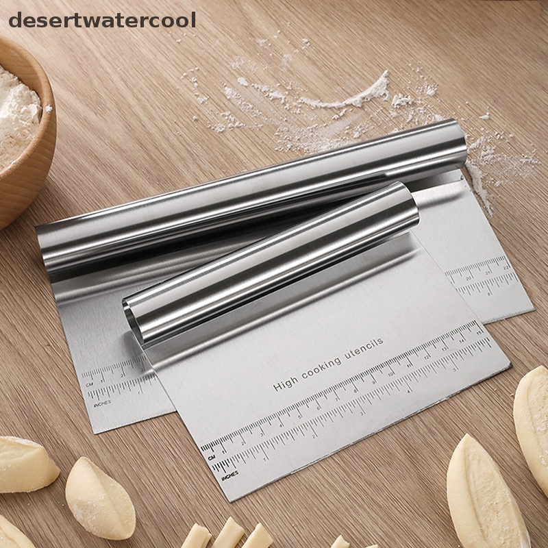 Deid Alat Pemotong Scraper Adonan Kue Stainless Steel Baking Cake Cooking Dough Scraper Martijn