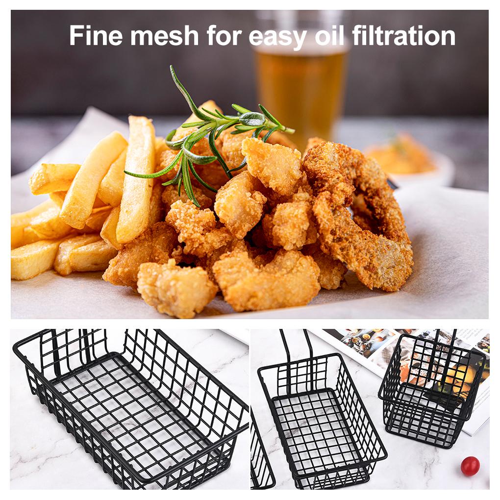 Penggorengan Keripik Colander Basket Drainer Stainless Steel Aksesori Gadget Filter Wadah Persegi Bilas Skimmer Masak