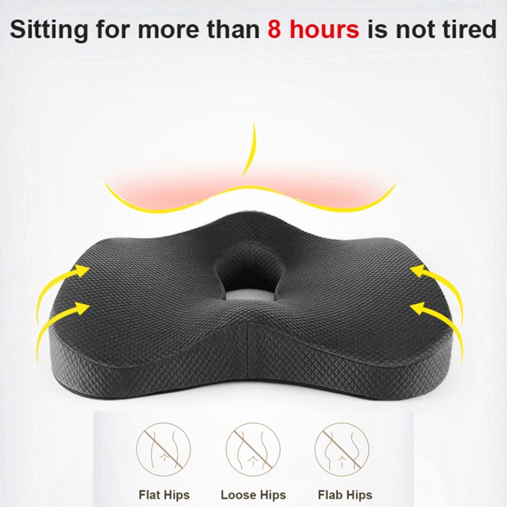 Bantal Penyangga Punggung Dan Alas Duduk Kursi Mobil Kantor Orthopedic