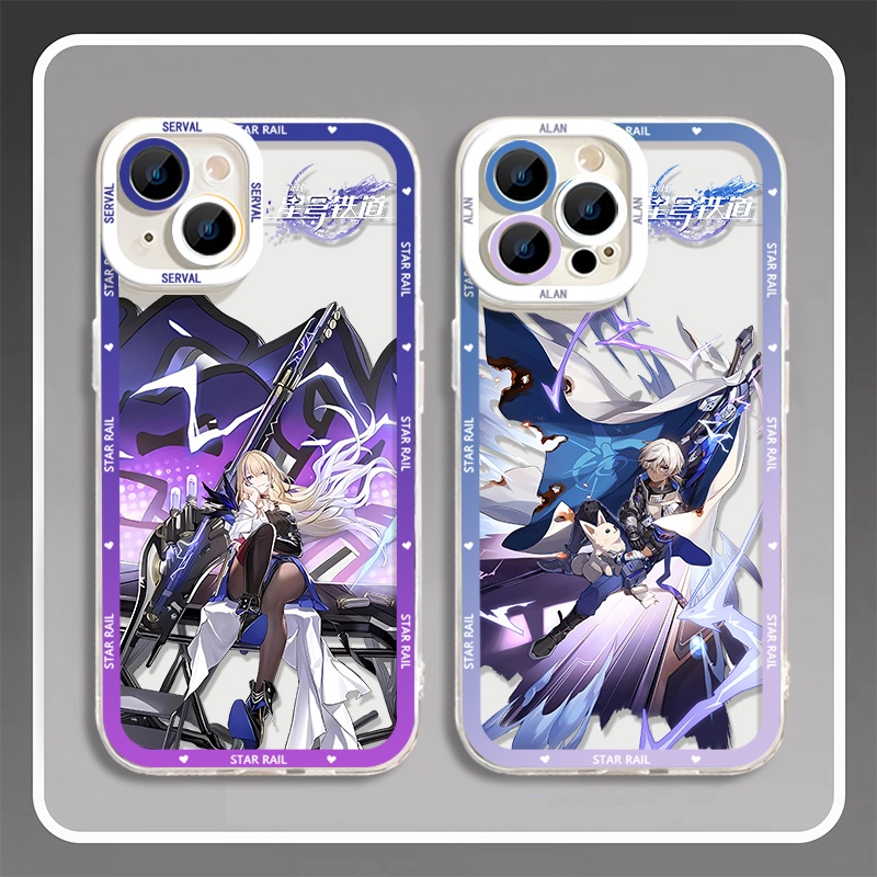 IPHONE Honkai Star Rail Himeko Phone Case Kompatibel Untuk Iphone14 11 13 12 Pro Max XS XR X8 7 6S Plus Casing Mini Arlan Serval Transparan TPU Silikon Shockproof Cover