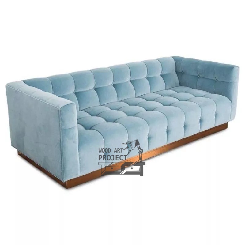 Sofa keluarga 3 seater sofa tv dalam ruangan sofa ruang keluarga Wood art