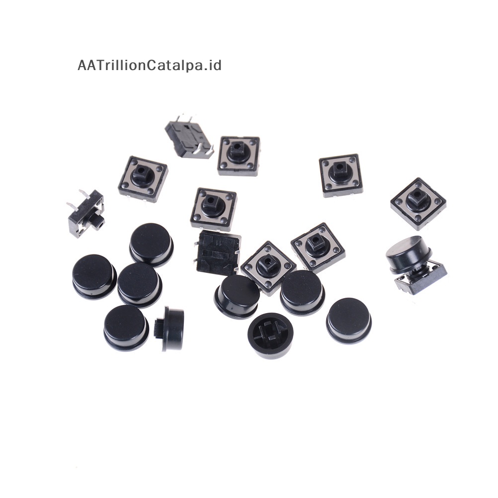 Aatrillioncatalpa 10pcs Momentary Tact Tactile Push Button Switch 12x12x12mm 4pin Cap 0 0 0 0 0id