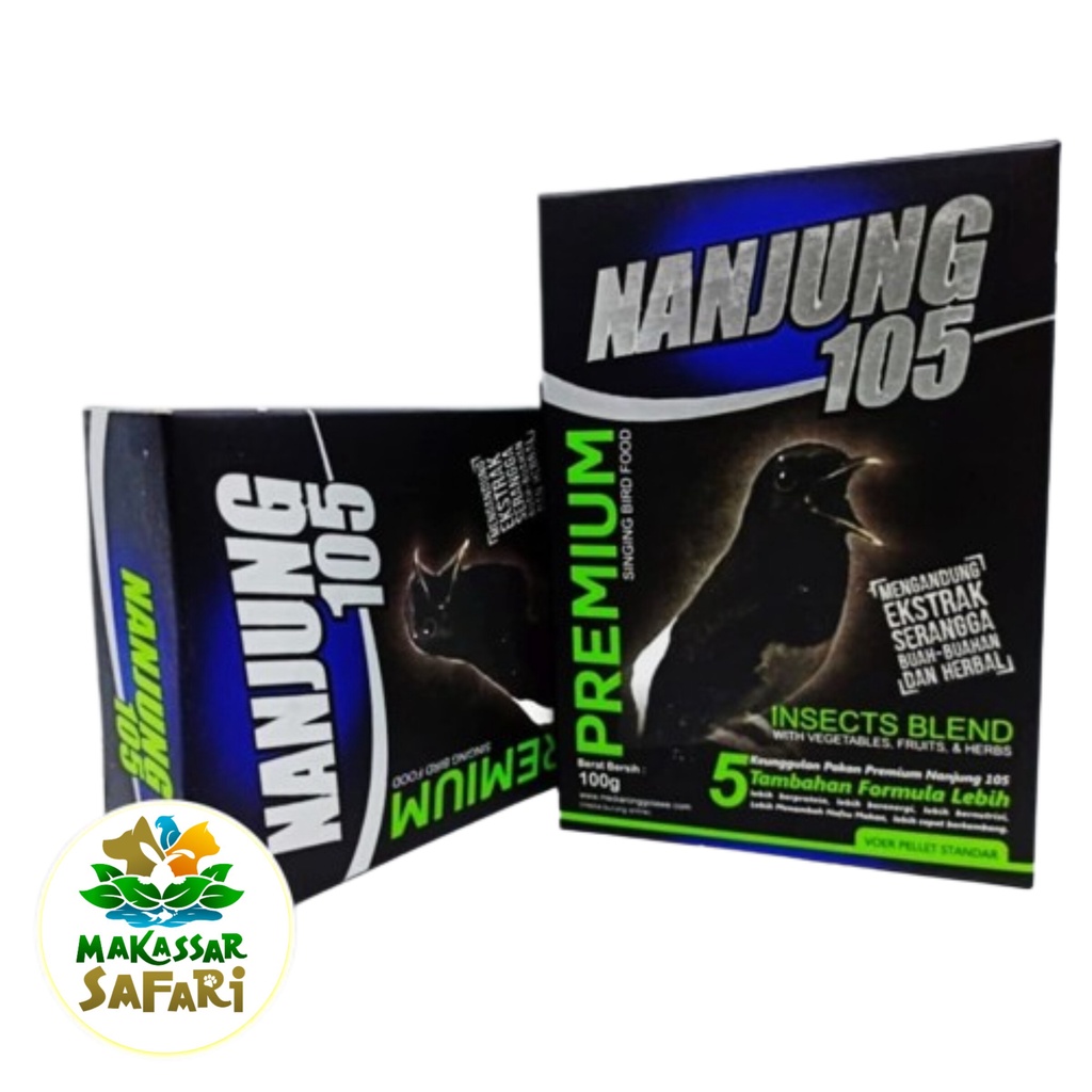 Nanjung 105 Voer Premium Ebod 100gr Pakan Makanan Burung Kacer Murai