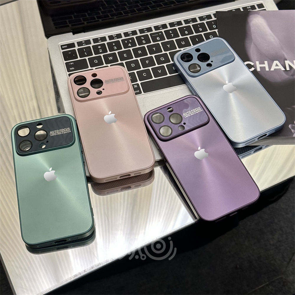 IPHONE Casing Ponsel Mewah Untuk Iphone11 12 13 14 Pro Max Case Casing Iphone14 Plus Laser Aurora Warna Shockproof Cover Dengan Pelindung Kamera