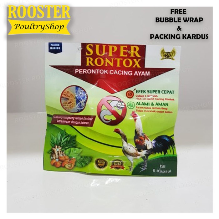 GHA | SUPER RONTOK Obat Cacing Ayam Obat Cacing untuk Ayam 10 Bungkus | Versi Paling AMPUH