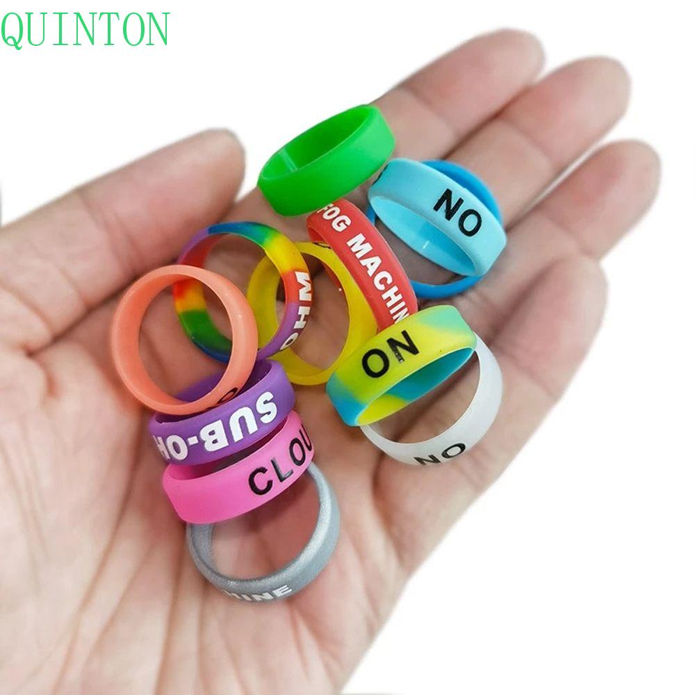 Quinton Pancing Case Pelindung Cincin Warna-Warni Anti-Slip Ring Silica Gel Ring Pancing Dekorasi Silica Gel Rod Clip