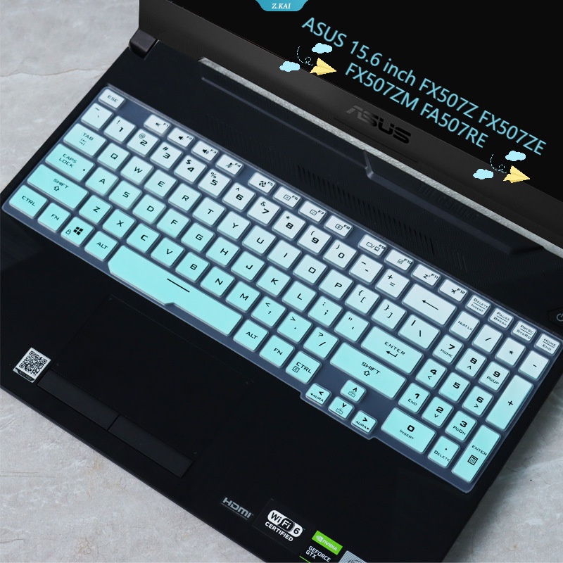 Cover Keyboard Laptop TPU Untuk Model ASUS 15.6 Inch FX507Z FX507ZE FX507ZM FA507RE Film Keyboard Kulit Pelindung Kelembaban [ZK]