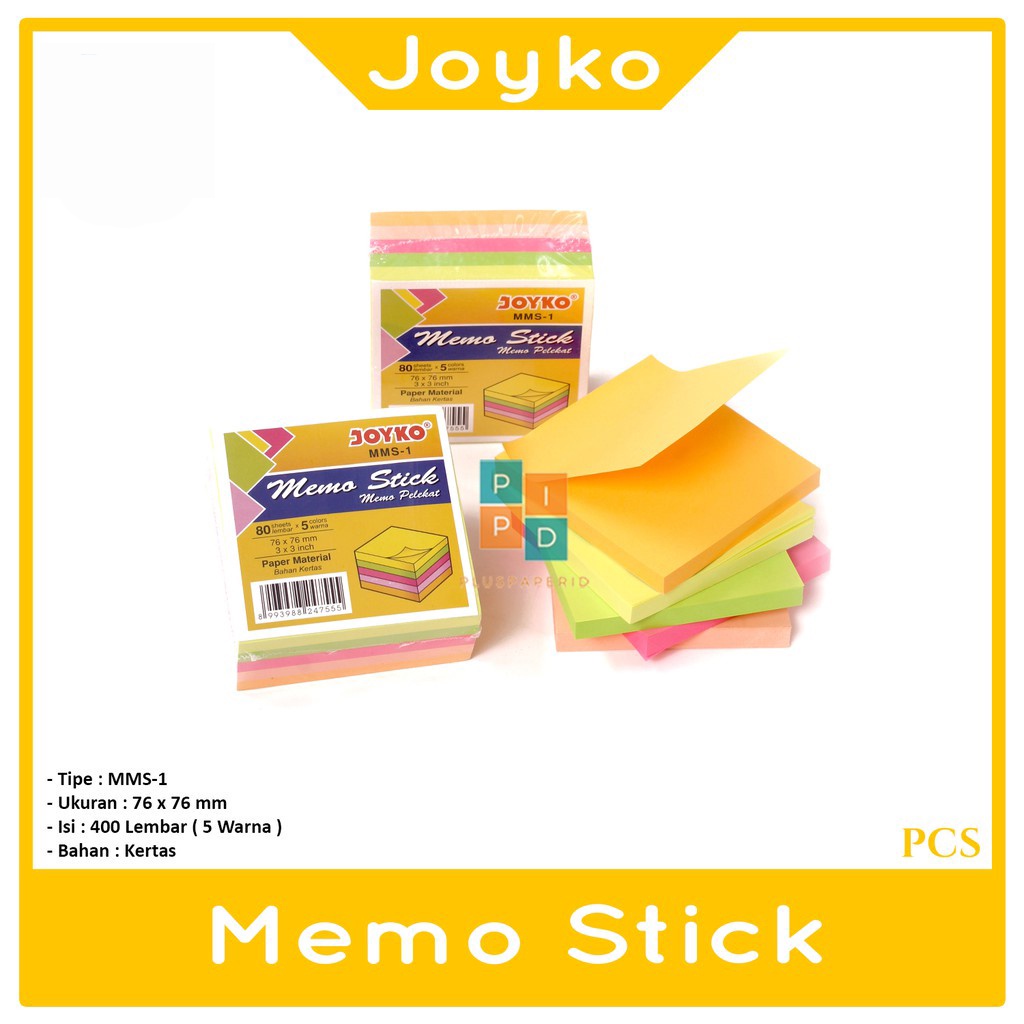 

JOYKO - Memo Stick MMS-1 Kertas Warna - Pack