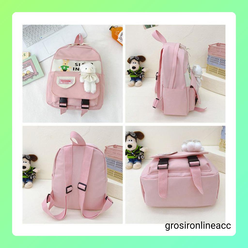 NEW Ransel anak punggung sekolah jalan mall travelling travel FT72 24 x 10.5 x 31 cm