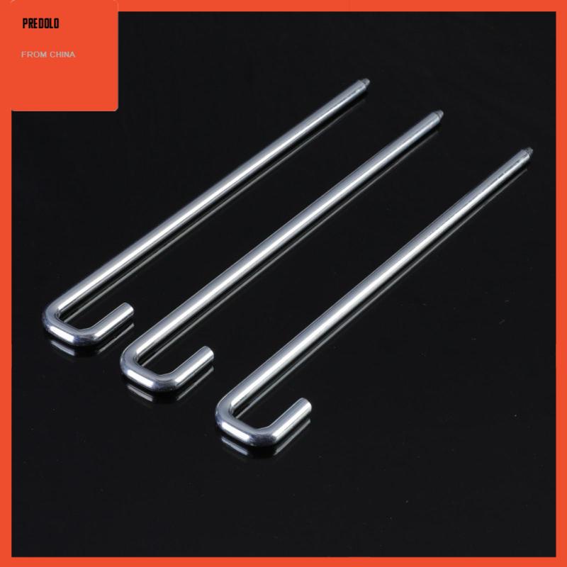 [Predolo] 50pcs Pasak Tenda 25cm Garden Stakes Nails Hook Aluminium Serbaguna