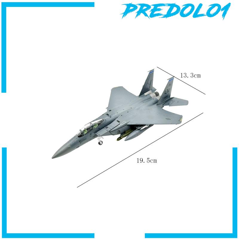 [Predolo1]1/100 Skala F15E Fighter Diecast Alloy Model Pesawat Dengan Stand Untuk Kamar Tidur