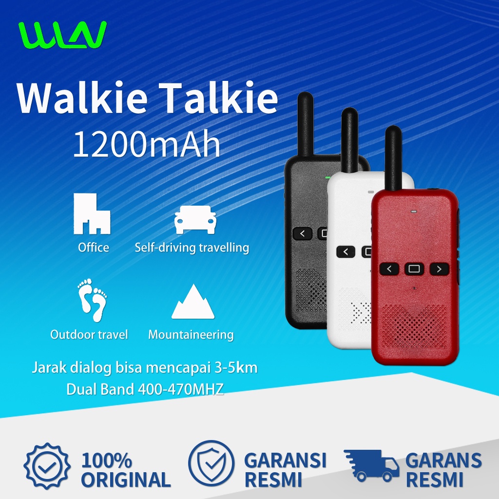 HT WLN C70A UHF TWO WAY RADIO 3 Warna Walkie Talkie 1 UNIT