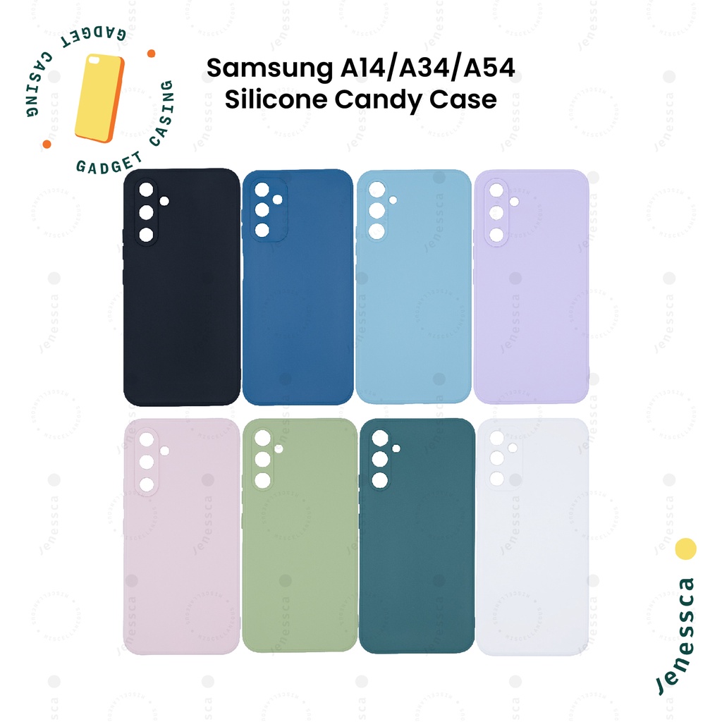 Silicone Case Samsung Galaxy A14/A34/A54 Casing Candy Soft Case