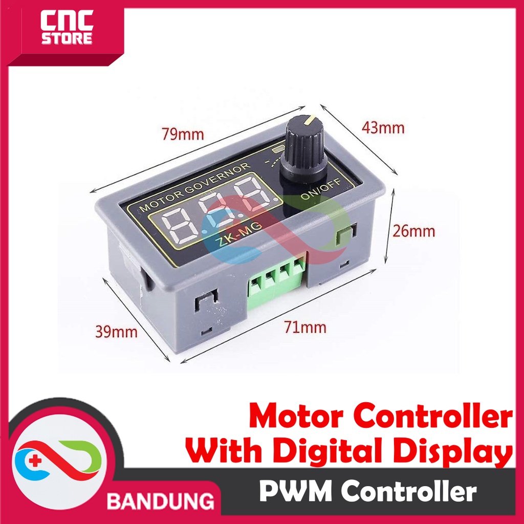 MOTOR SPEED CONTROLLER DC PWM DIGITAL DISPLAY 5A DC 5-30V 150W