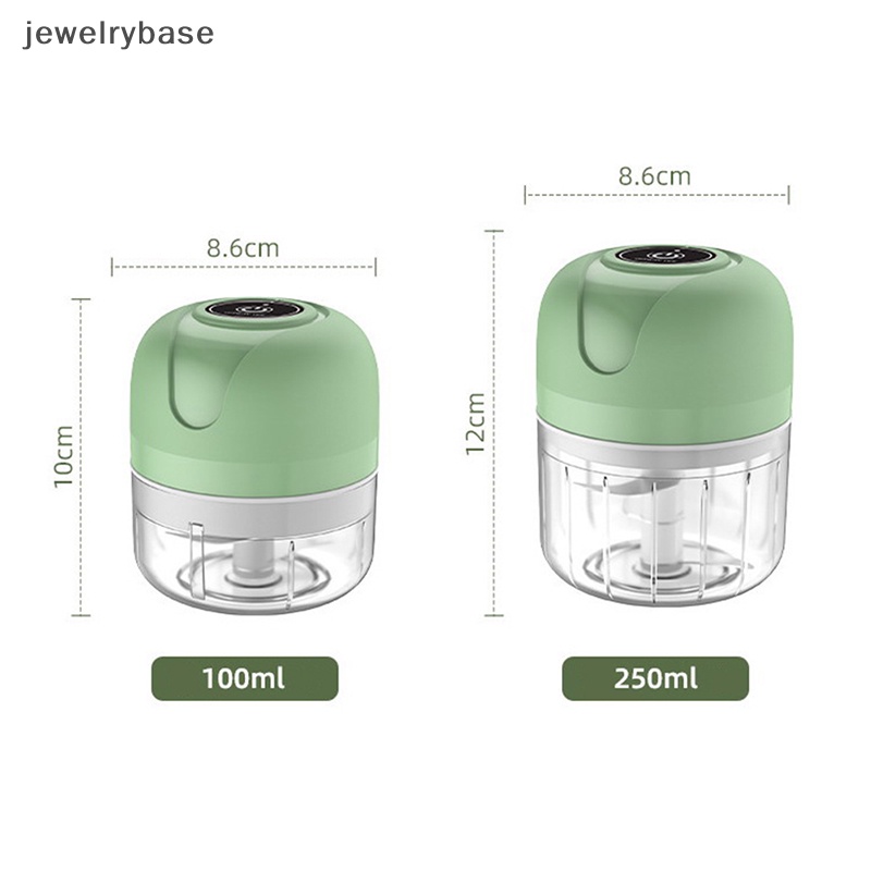 [jewelrybase] Rechargable Garlic Chopper Pasta Mesin Penggiling Daging Mincer Crusher Masher Boutique