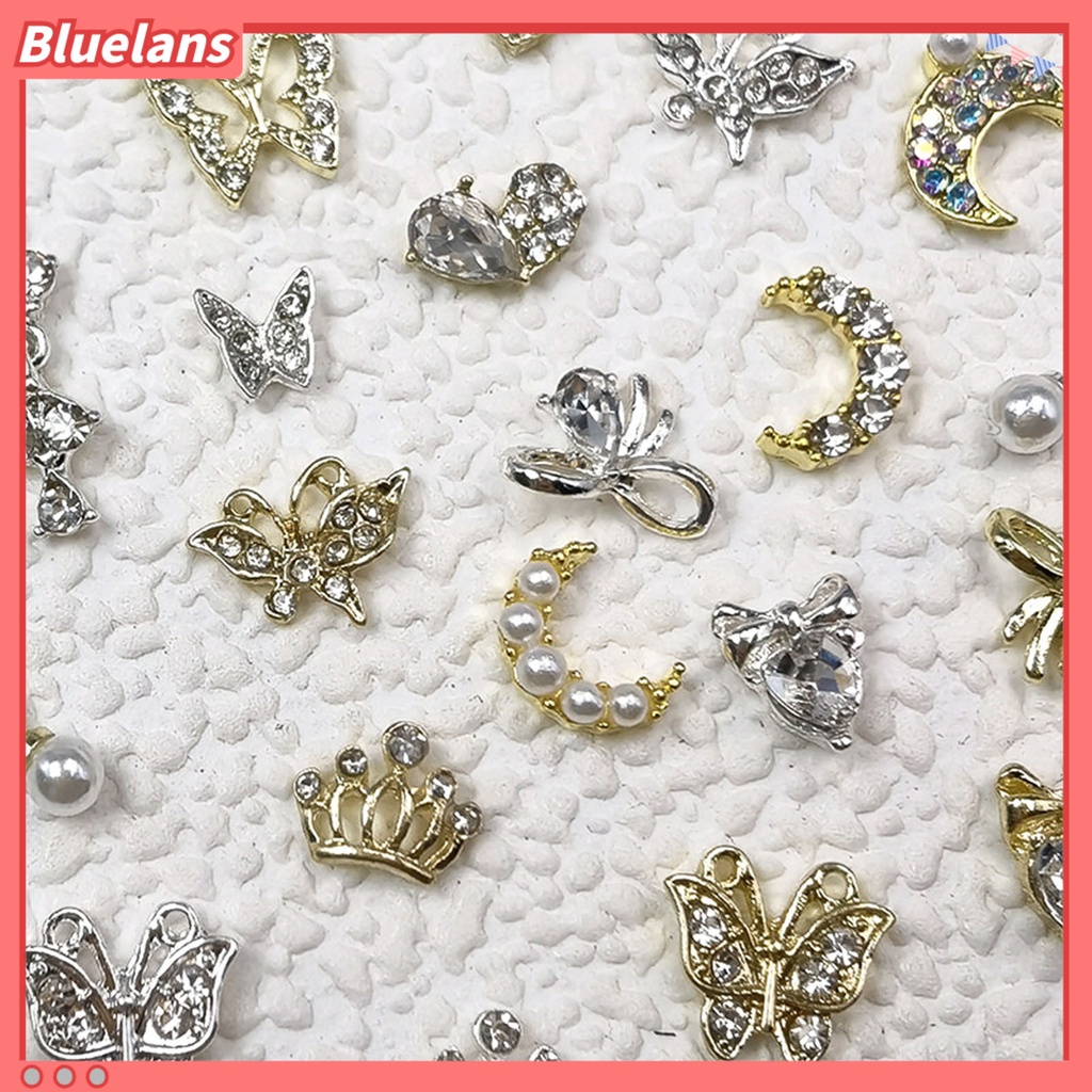 [BLM] 10pcs Pesona Kuku Desain Random Ornamen Kerajinan Manicure Kuku 3D Ringan DIY Untuk Salon