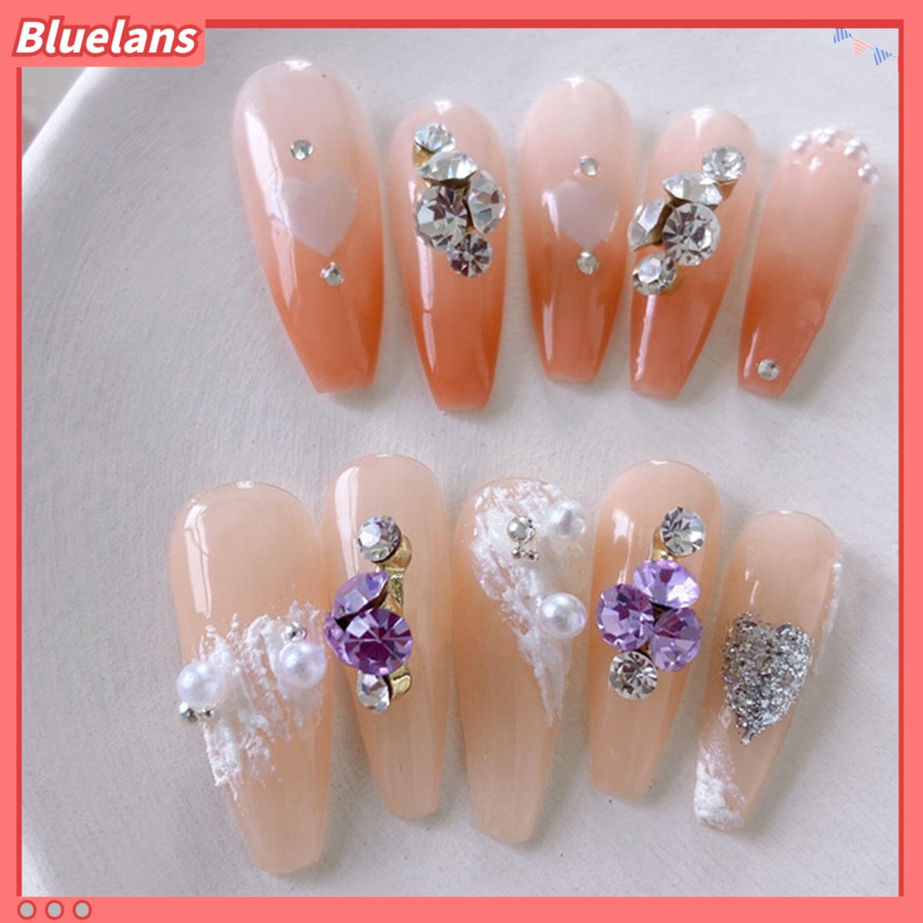 [BLM] Hiasan Nail Art Rhinestones Multiguna DIY Glittery 3D Manicure Craft Pile Rhinestones Untuk Anak Perempuan