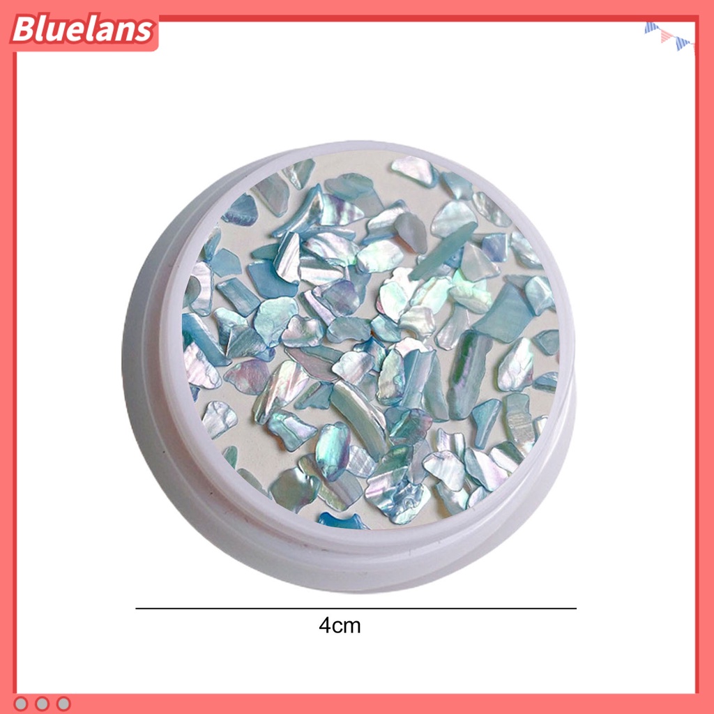 [BLM] 1kotak Hiasan Kuku Bentuk Tidak Teratur Efek Mengkilap Indah DIY Kerajinan Pesona Kuku Berlian Imitasi Multi-Ukuran Glitter Kuku 3D Dekorasi Salon Aksesoris