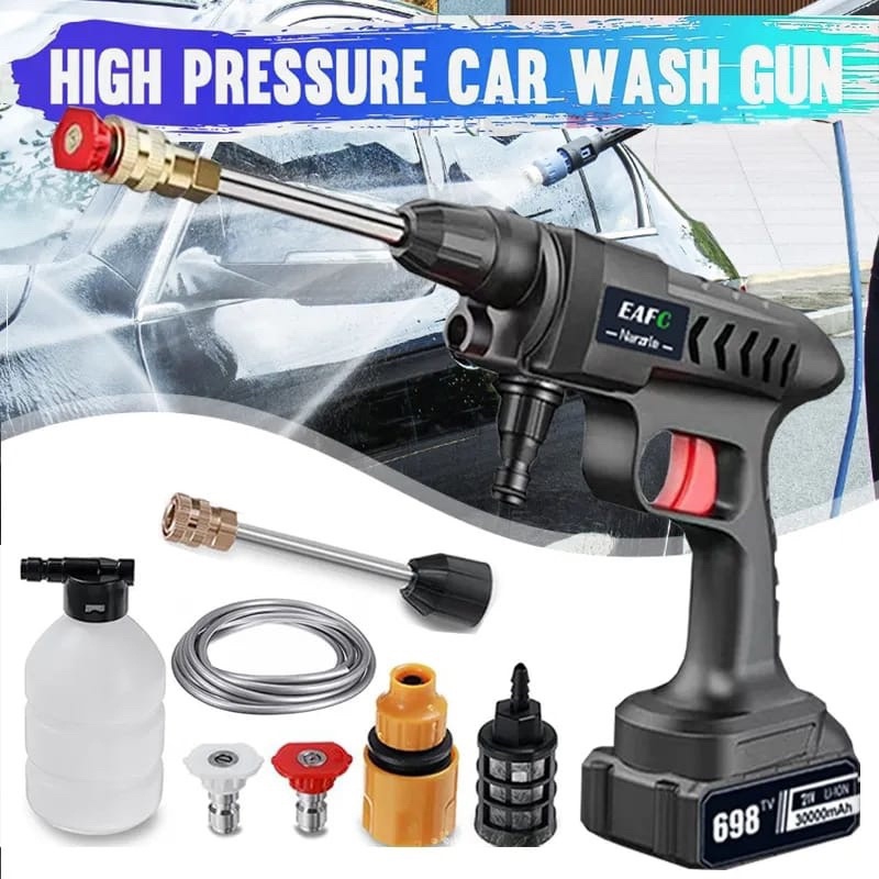 PGC Alat cuci portable set cuci mobil jet washer water spray gun cordless jet water cleaner