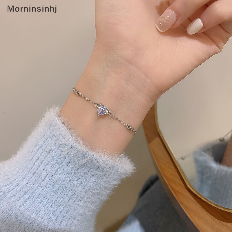 Mornin Mewah Berkilau Adjustable Zirkon Gelang Cinta Tarik Gelang Untuk Wanita Fashion Kreatif Perhiasan Pernikahan Hadiah Ulang Tahun id