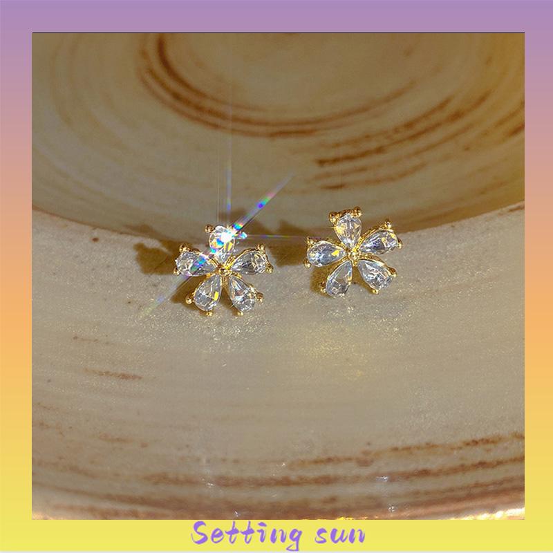 Anting bunga Simple Untuk Wanita Gaya Korea Anting Pribadi TN