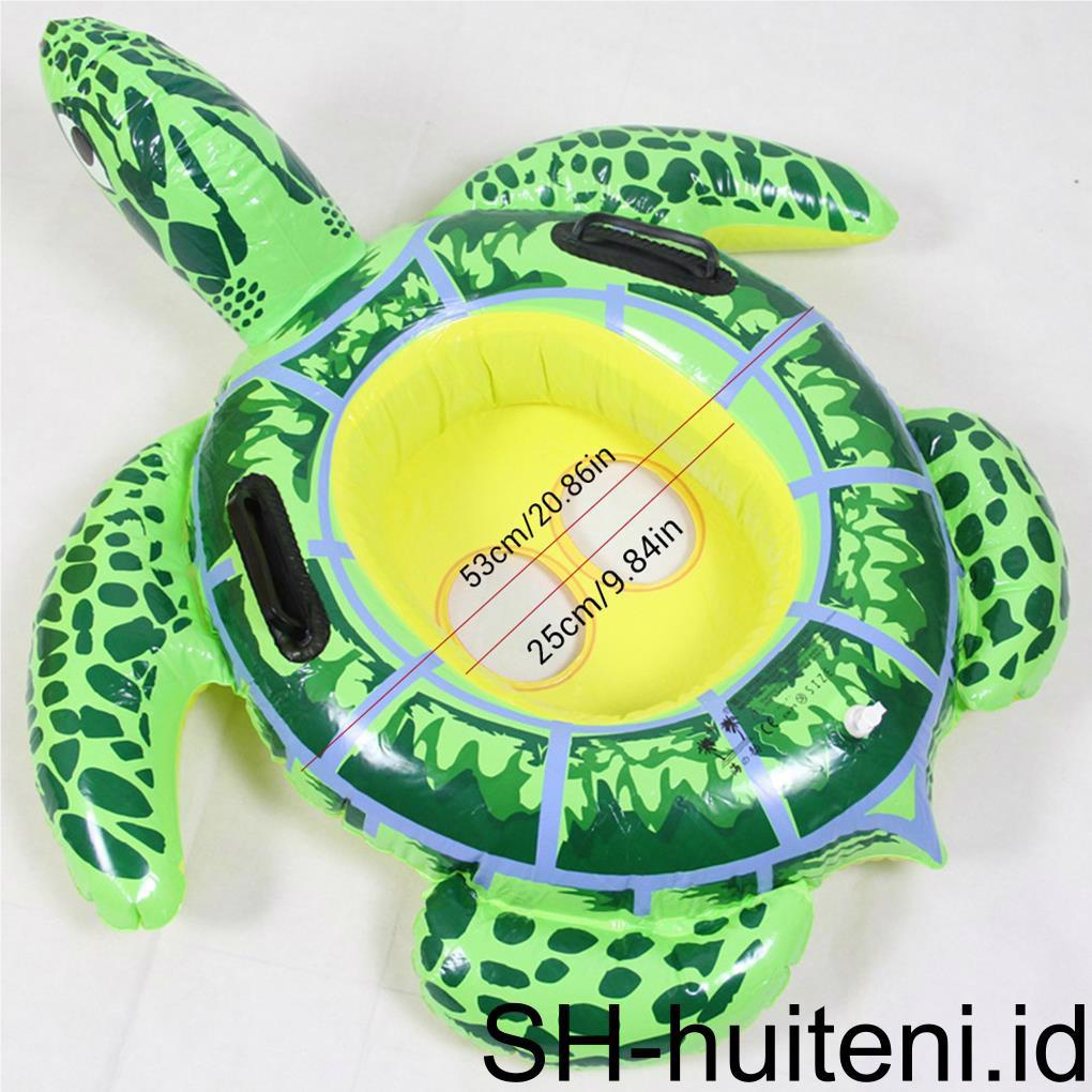 Baby Turtle Ride Swimming Rings Inflatable Tortoise Baby Kolam Renang Anak Swimming Float Ring