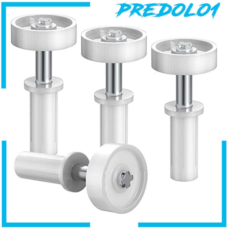 [Predolo1] 4pcs Bifold Sliding Closet Doors Hardware Heavy Duty Untuk Lemari Pintu Lipat