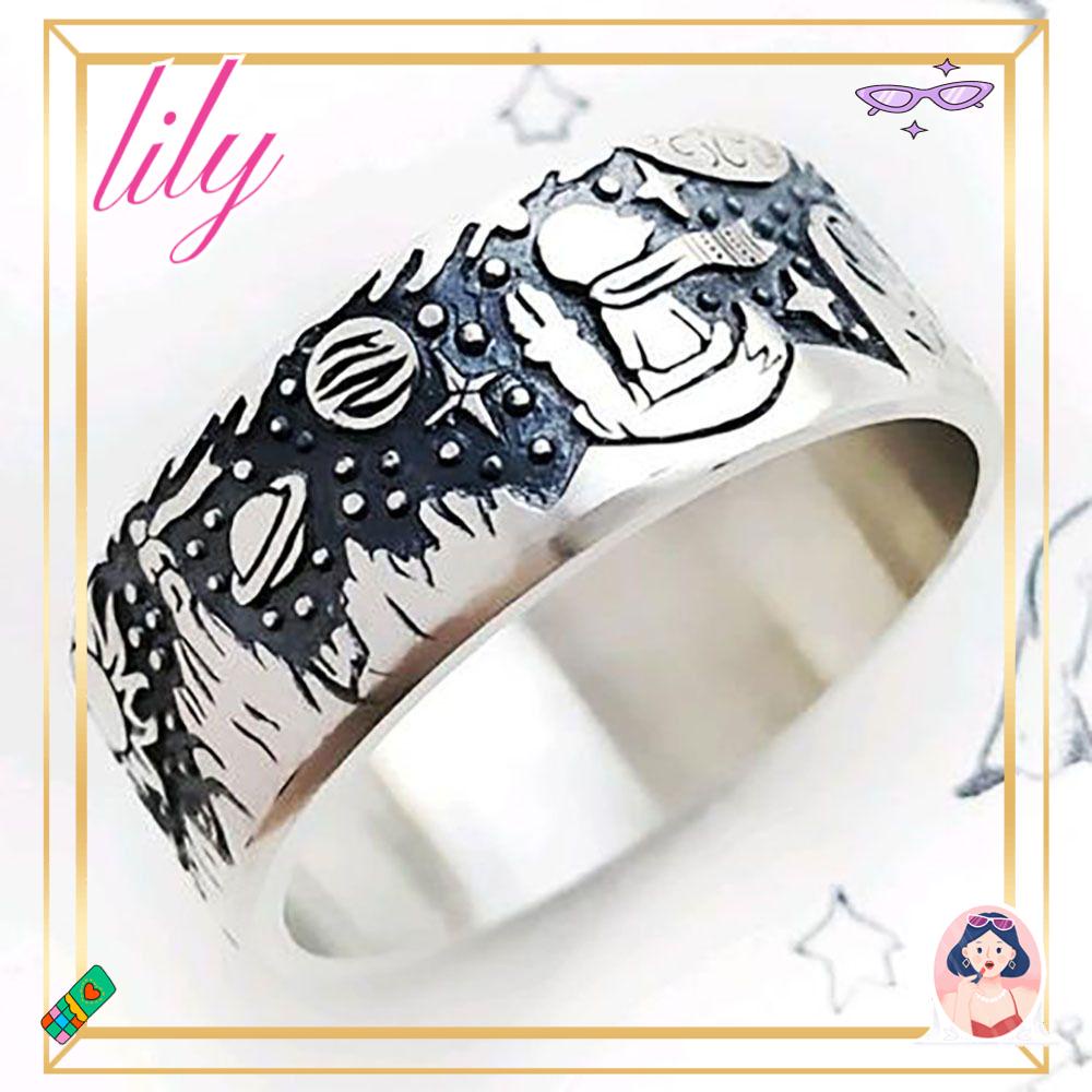 Lily Ukir Cincin Musim Panas Pangeran Kecil Pria Wanita Fashion Hadiah Aksesoris Perhiasan