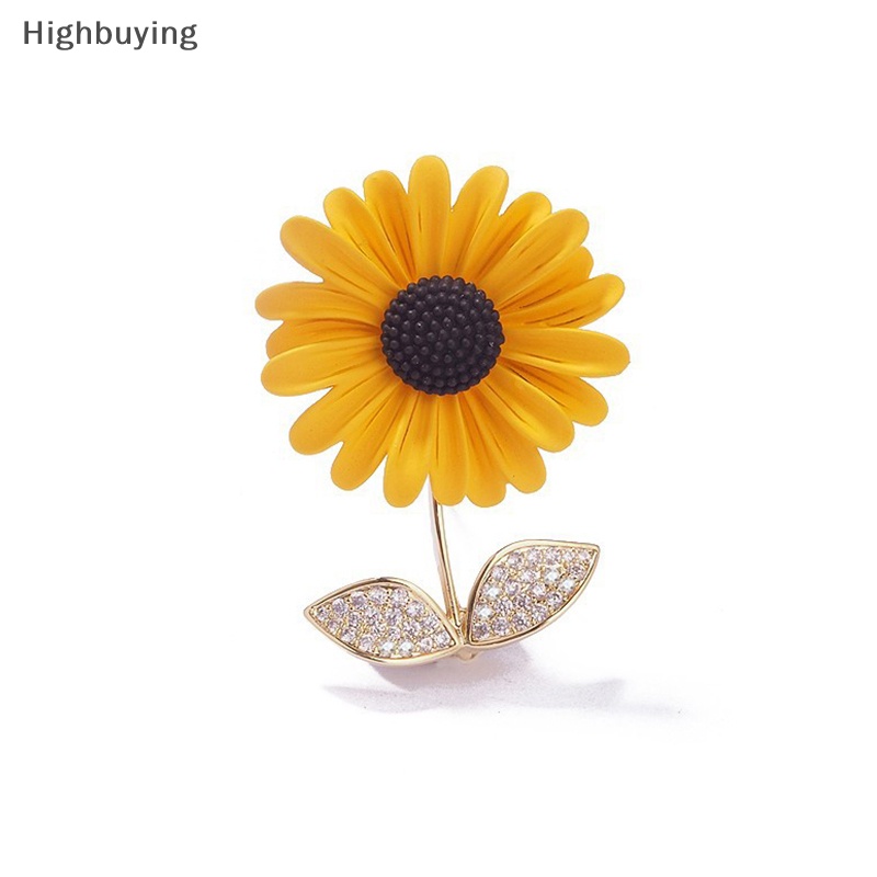 Hbid Bros Bunga Matahari Untuk Wanita Unisex Enamel Musim Panas Kecantikan Sunflower Pesta Kantor Glory