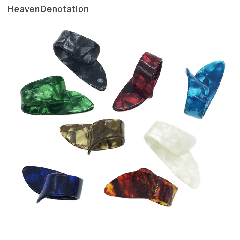 [HeavenDenotation] 1pc Thumb Finger Guitar Pick Akustik Elektrik Celluloid Mediator Thumbpicks HDV