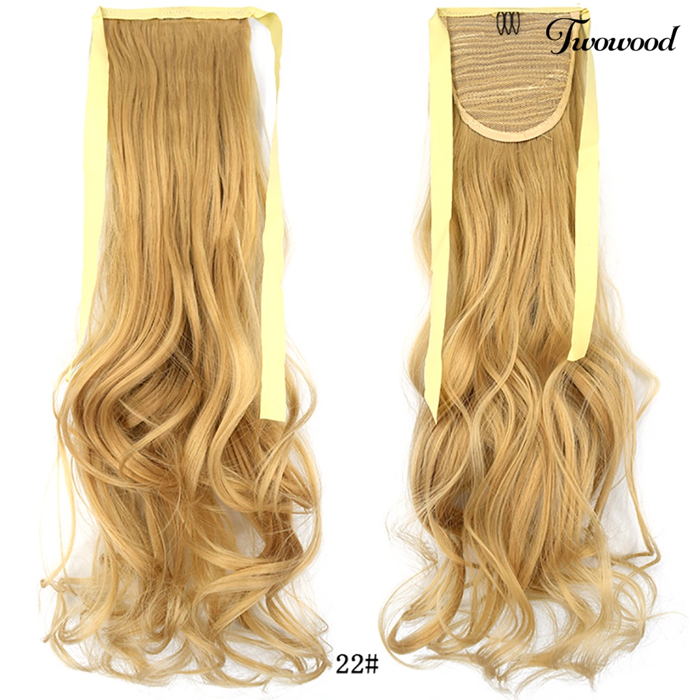 Twowood 20inch Serat Sintetis Klip in Curly Ponytail Wig Palsu Hair Extension Sopak