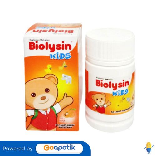 Biolysin Kids Jeruk Botol 30 Tablet