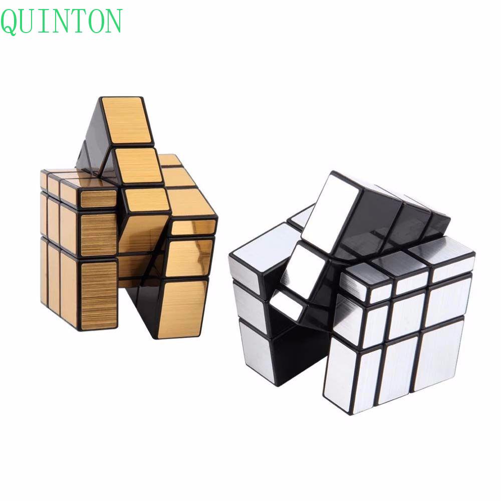 Quinton Cermin Kubus Hadiah Anak Mainan Edukasi Anak 3x3 Cube Mirror Blocks Cube Magico Toys Puzzle Cube