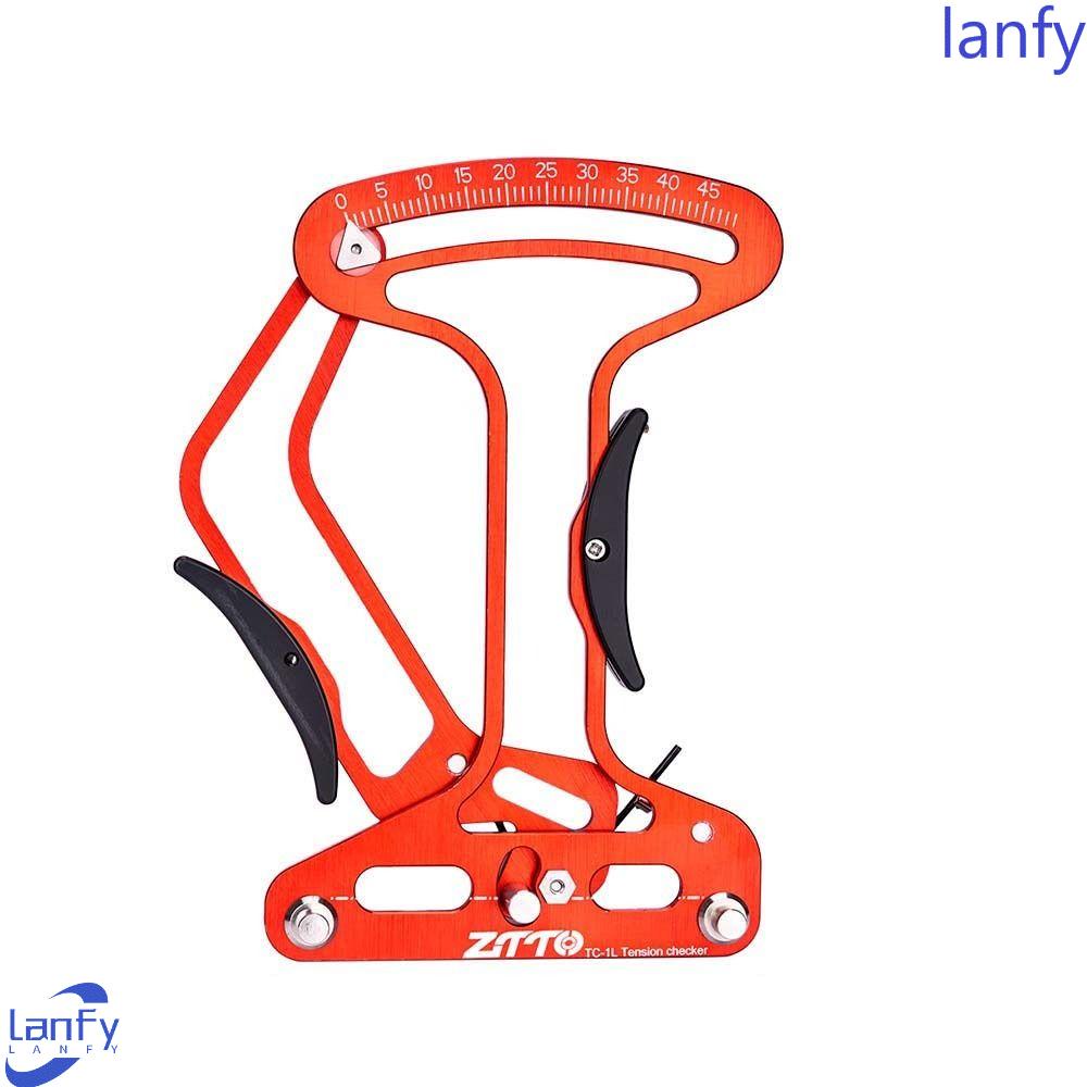 Lanfy Spoke Tension Meter Tahan Lama MTB Jalan Aluminium alloy Tensiometer Alat Ukur Reparasi Sepeda Alat Pelek Penyesuaian Rim Akurat Roda Jari Jari Cek Roda Sepeda Rim Adjuster